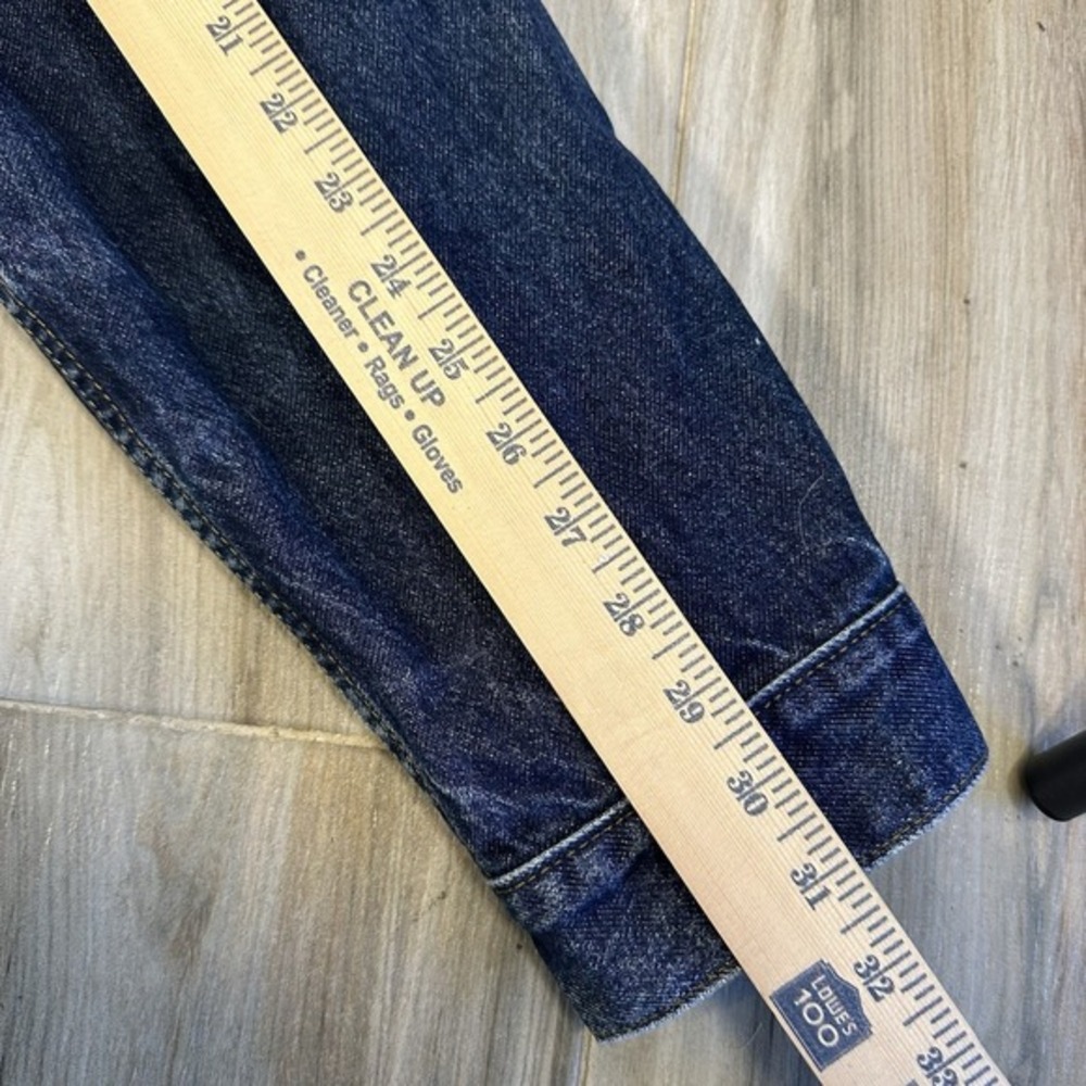 VTG Levis Dark Blue Denim Trucker Standard Jean Jacket 70507 Mens XL Y2K Work - Picture 11 of 16